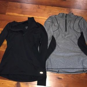 Athletic long sleeve running shirt bundle